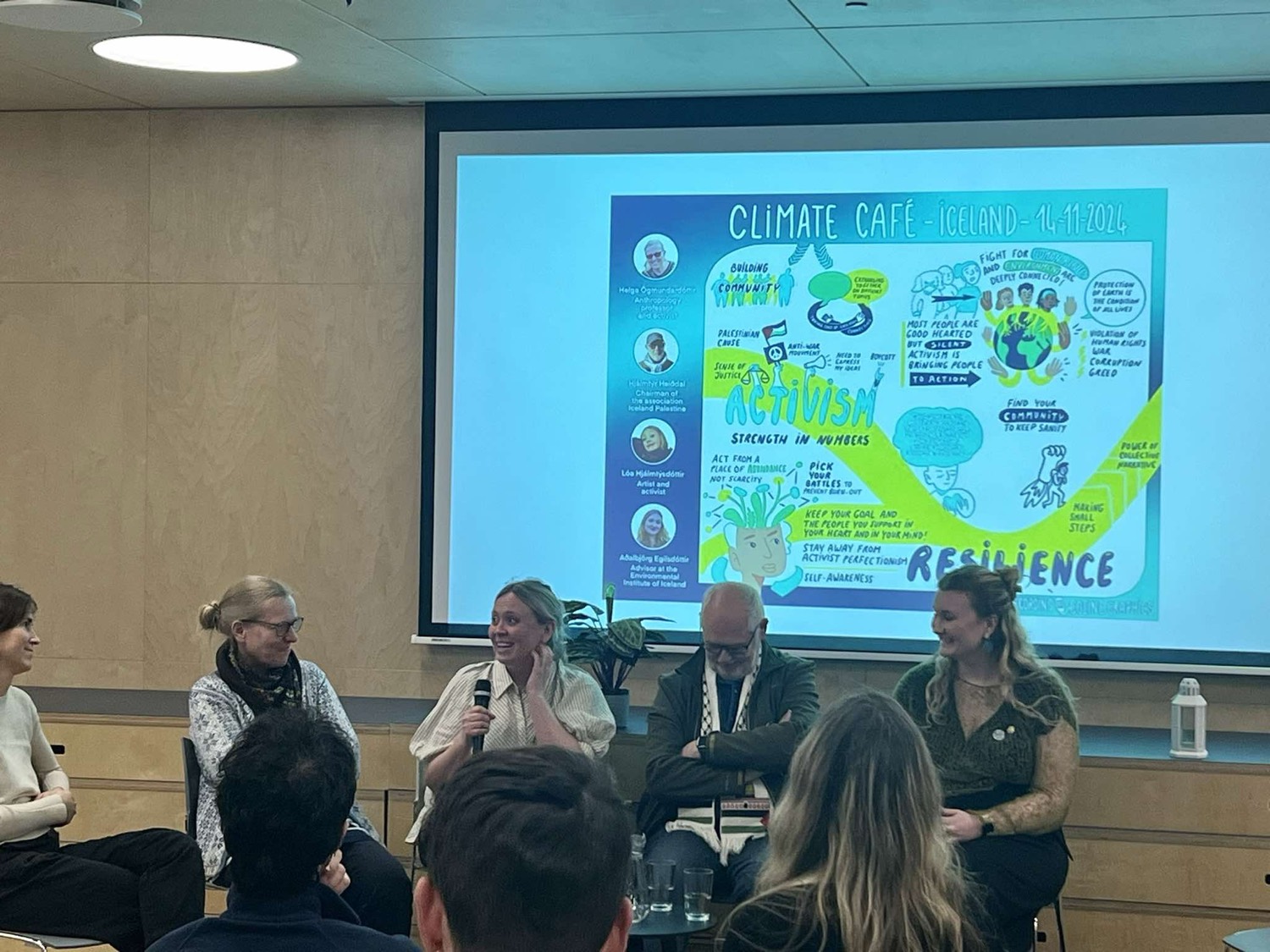 Climate Café panel at Borgarbókasafnið Úlfarsárdal